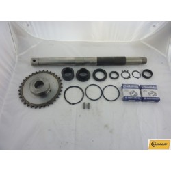 Axel kpl. GF450 lager-drev mm.