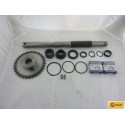 Axel kpl. GF450 lager-drev mm.